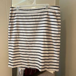 The Limited Striped Midi Pencil Skirt